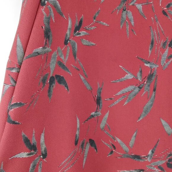 Veronika Maine Bell Sleeve Round Neck Red Top Size 14 - Picture 4 of 9